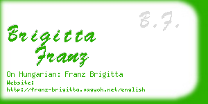 brigitta franz business card